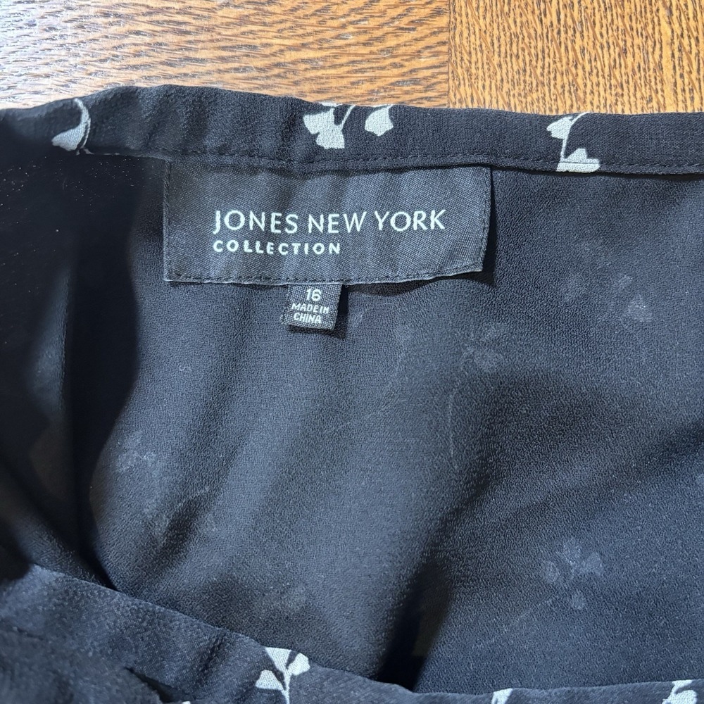 Jones New York Silk Skirt Womens 16 Quiet Luxury Career Elevated Office Capsule - Picture 6 of 7